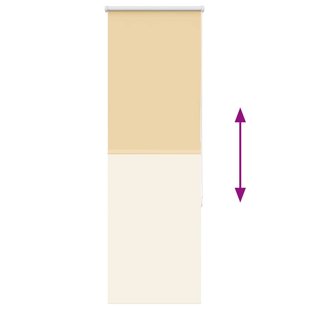 Roller Blind Blackout Beige 50x175 cm Fabric Width 45.7 cm Polyester